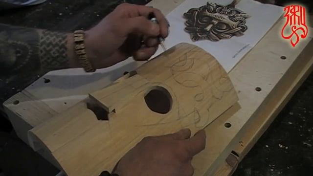 Сделать деревянную маску Одина своими руками. Making a wooden mask Odin смотреть онлайн