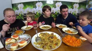 мукбанг/обед большой семьи/жизнь в селе навеселе