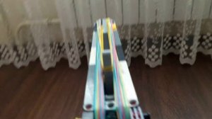Пистолет пулемет из лего резинкострел