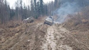 Закрытие сезона 2021г.Нива 2121 на 31 колесах по бездорожью,Nissan Patrol перевернули