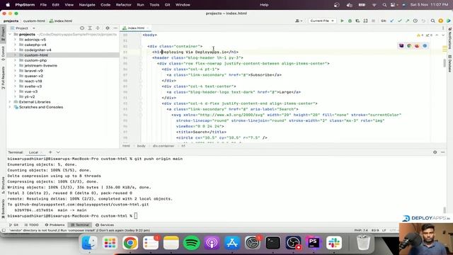 06 - Enable Automatic Deployment When Code Pushed - Deployapps.io Tutorial Series смотреть онлайн