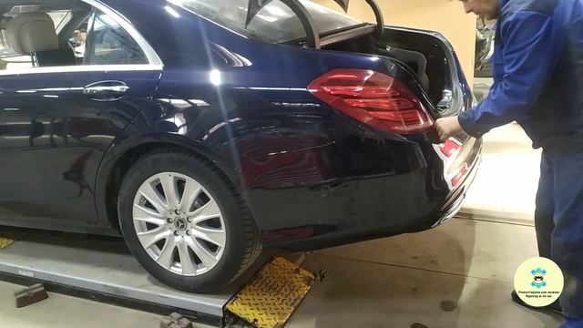 Как собрать S klasse W222 после покраса за 7 минут. смотреть онлайн