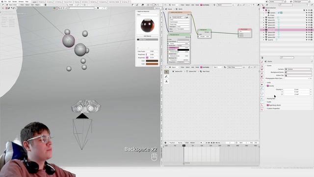 Как сделать анимацию падения объектов в блендере // Туториал Blender моушн дизайн смотреть онлайн