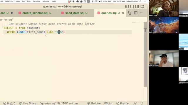 W5D4: SQL Continued - Constraints & Joins (1 of 1) смотреть онлайн