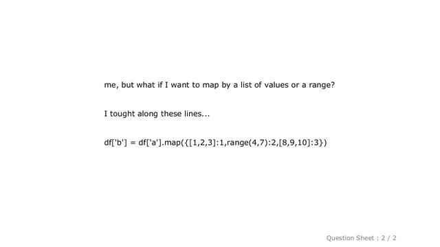 Pandas : Mapping ranges of values in pandas dataframe смотреть онлайн