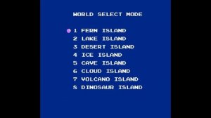 Adventure island 2 NES {World select} cheat