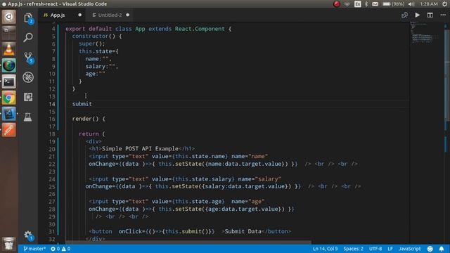 Reactjs 16 tutorial #22 call post api example смотреть онлайн