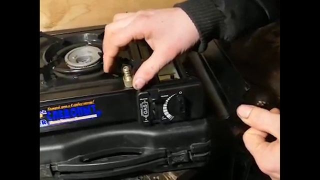 Плита туристическая PoweR Black со штуцером (PF-GST-N05) смотреть онлайн