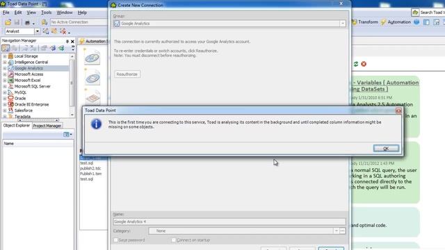 How to connect to Google Analytics in Toad Data Point смотреть онлайн