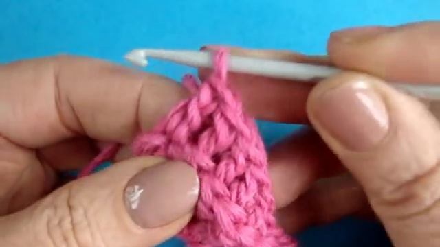 Узор из вогнутых столбиков 19 Вязание крючком Crochet pattern смотреть онлайн