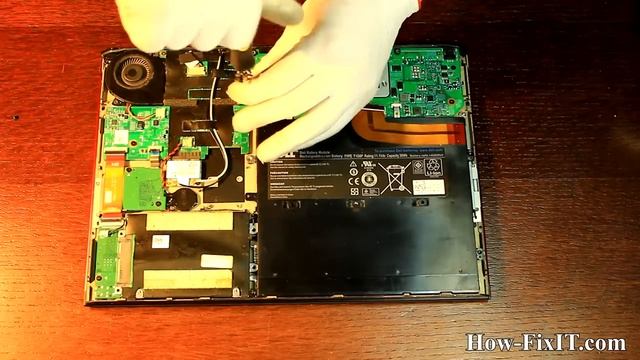 Dell Vostro V130 disassembly and battery replace как разобрать и поменять батарею ноутбука