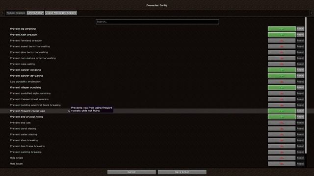Minecraft Fabric Mods You Should Use -  Preventer - Stops You Doing Stupid Stuff