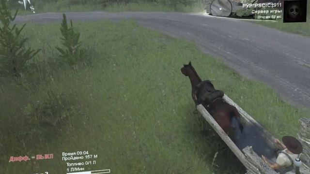 Spintires - На лошади с тележкой смотреть онлайн
