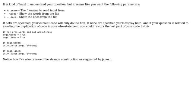 Code Review: Argument parser for a word count and/or line count program (2 Solutions!!) смотреть онлайн