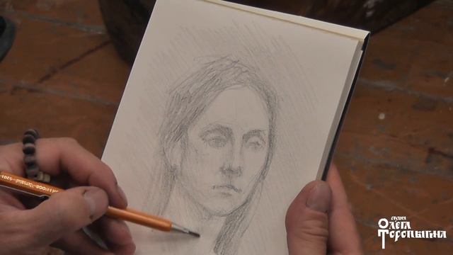 Набросок портрета от пятна смотреть онлайн