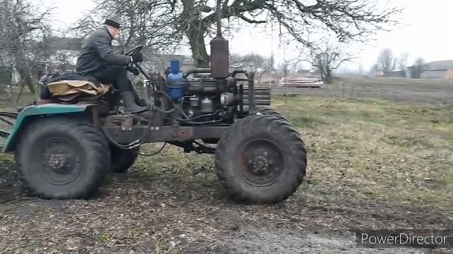 САМОДЕЛЬНЫЙ ТРАКТОР С ДИСКАМИ! НАВЕСКА НА САМОДЕЛЬНЫЙ ТРАКТОР СВОИМИ РУКАМИ! смотреть онлайн