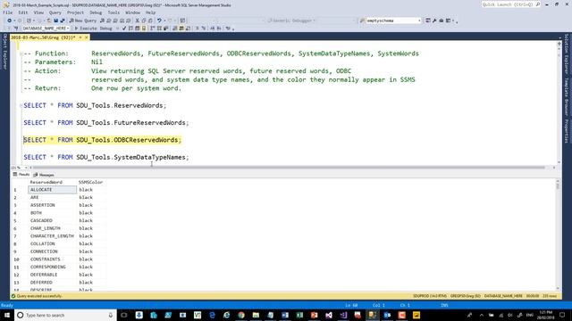 SDU Tools 75 SQL Server Reserved Words смотреть онлайн