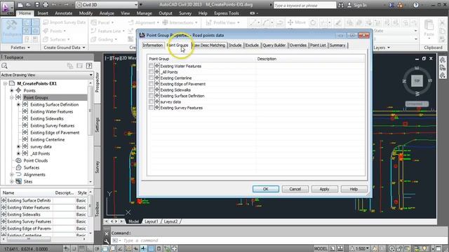 Import text file and create a point group in Civil3D смотреть онлайн