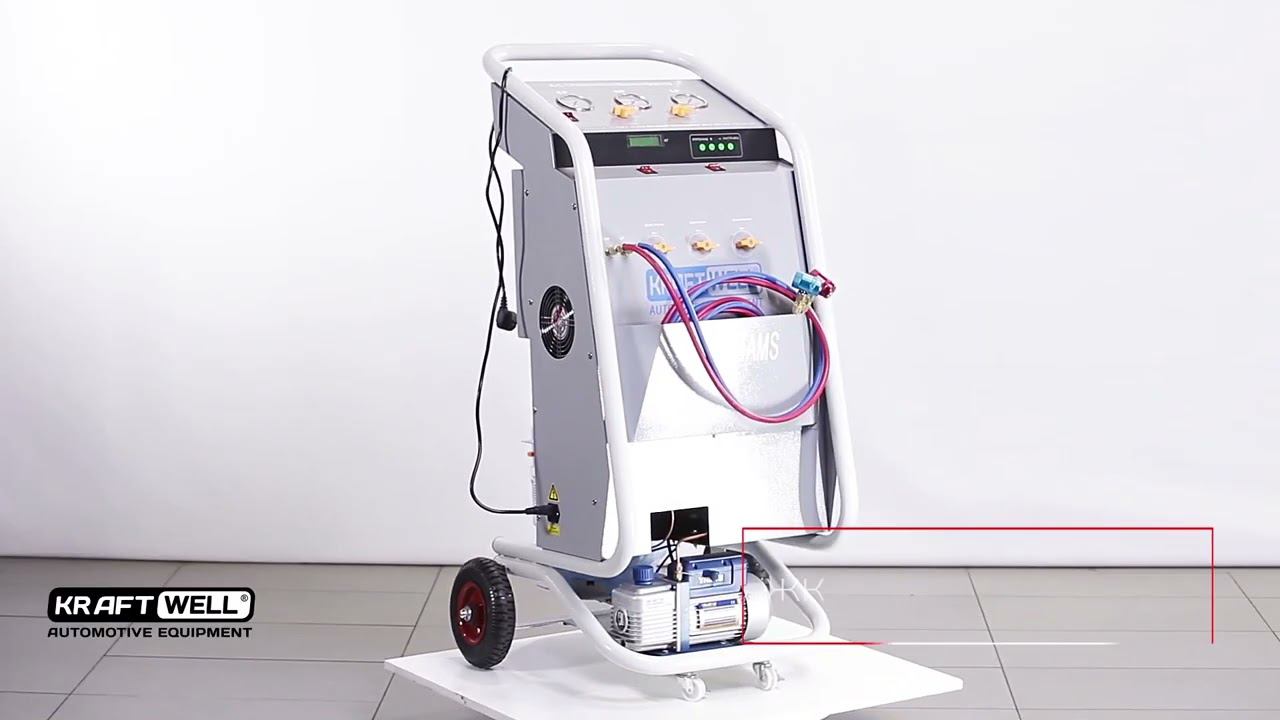 Обзор установок для заправки автомобильных кондиционеров от производителя Kraftwell (Крафтвелл) смотреть онлайн