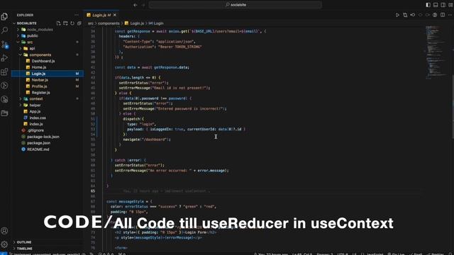 ReactJS Social-site all code till use useReducer in useContext - Part 9 смотреть онлайн