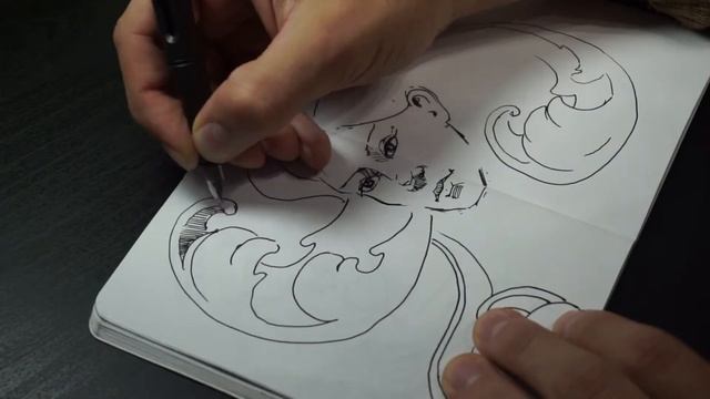 HOW TO DRAW | Новый разворот в моем "Черном блокноте" смотреть онлайн