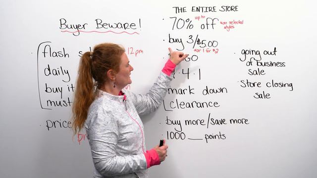 English Vocabulary & Expressions For SHOPPING In North America