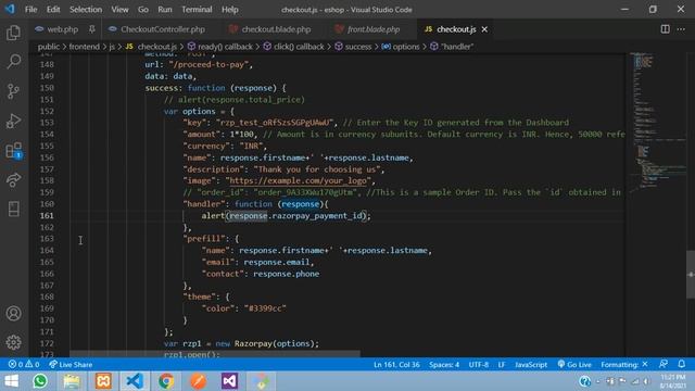 Laravel 8 Ecom Part-34 : Razorpay payment gateway integration in laravel 8 ecommerce смотреть онлайн