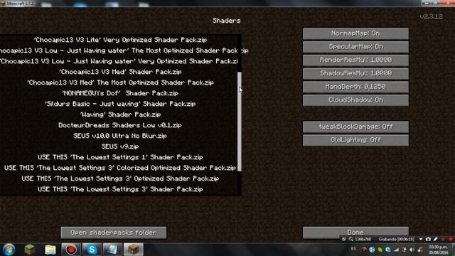 Como instalar shaders en minecraft 1.7.2+shaders para pc de poco y alto rendimiento смотреть онлайн