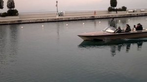 Тест катера Волга на озере Гарда Италия.