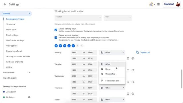 Show where you’re working in Google Calendar смотреть онлайн