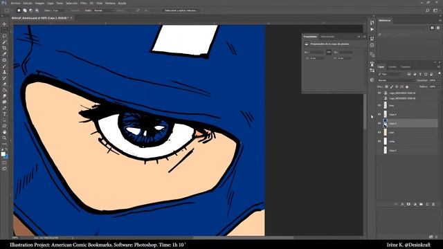 Coloring Bookmarks. American comics characters (Photoshop) смотреть онлайн