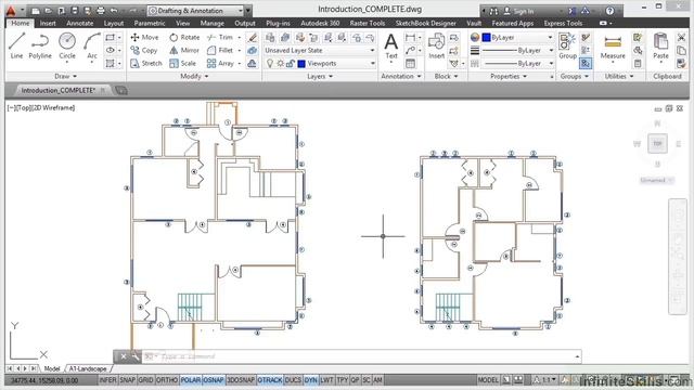 AutoCAD Construction Drawings Tutorial | Introduction смотреть онлайн
