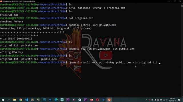 RSA Decryption and Decryption using Openssl смотреть онлайн