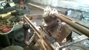 Гусеницикл ВАЗ . руль, кулиса , самодельный гусеничный вездеход