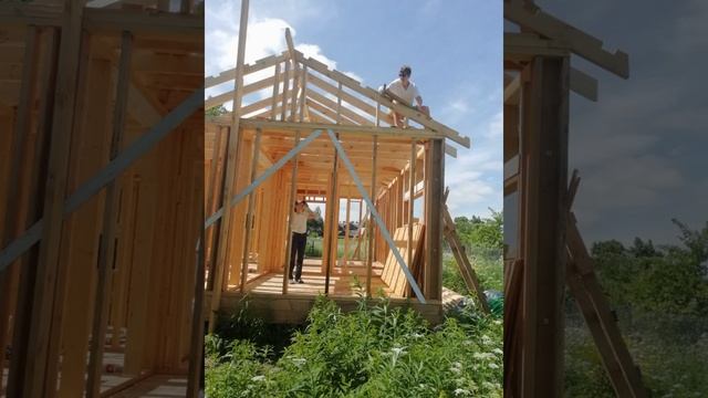 Строительство бюджетного дома 45 м. Кв. смотреть онлайн