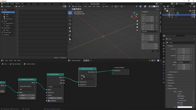 Blender 3.1.x - 09 - Subdivision Mesh sur Geometry Nodes смотреть онлайн