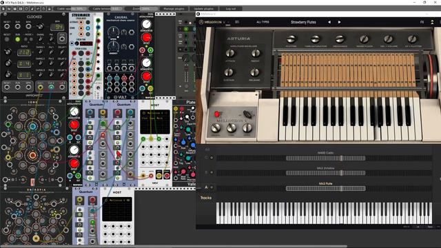 Arturia's Mellotron V in VCV Rack смотреть онлайн