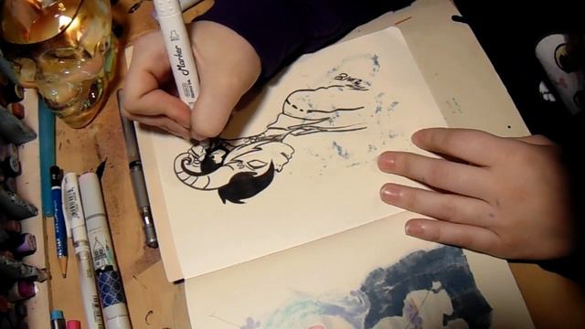 DnD Sketchbook Tiefling Shop Keeper смотреть онлайн