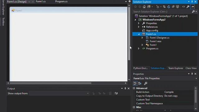C# Winforms in Visual Studio 2019 | .Net Core Getting Started смотреть онлайн
