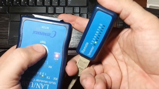 как проверить кабель интернета используя Lan тестер rj45 смотреть онлайн