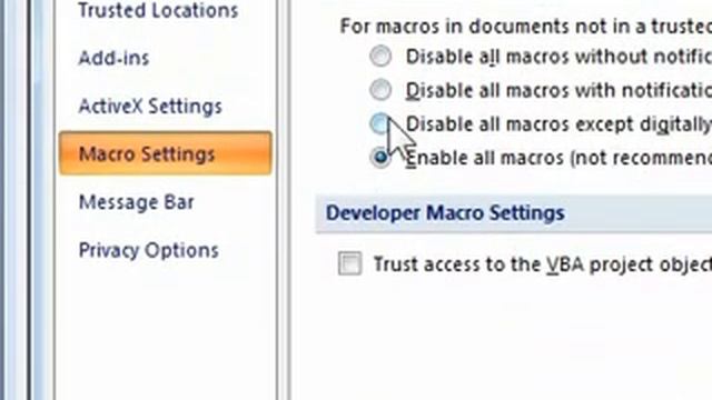 How to disable Macros when using PowerPoint смотреть онлайн