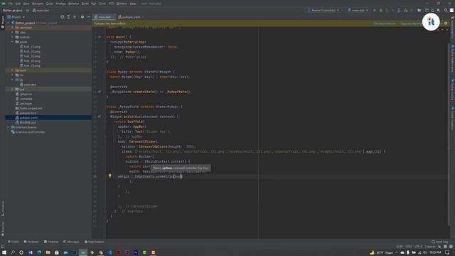 Flutter Slider Tutorial | Flutter Image carousel slider With Text смотреть онлайн