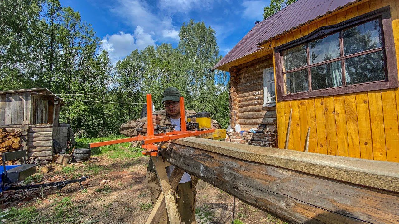 Неудачный эксперимент со стройматериалом. Довёл косилку до ума. Пчёлы на хуторе смотреть онлайн