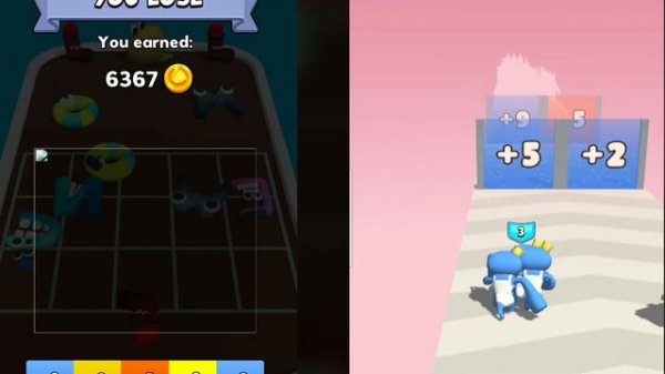 Merge BanBan Run Game / Merge ABC run Game / Alphabet Run lore Game / number merge cube game / game