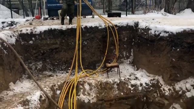 ГНБ. Прокладка канализации методом горизонтально-направленного бурения. смотреть онлайн