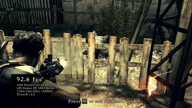 Resident Evil 5 Benchmark 120fps Avg смотреть онлайн