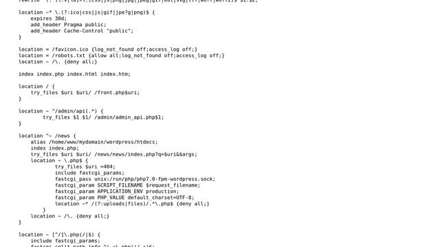 Configuring nginx to work with multiple PHP front controllers смотреть онлайн