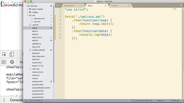 JavaScript Tip: Loading XML Data Using Fetch смотреть онлайн