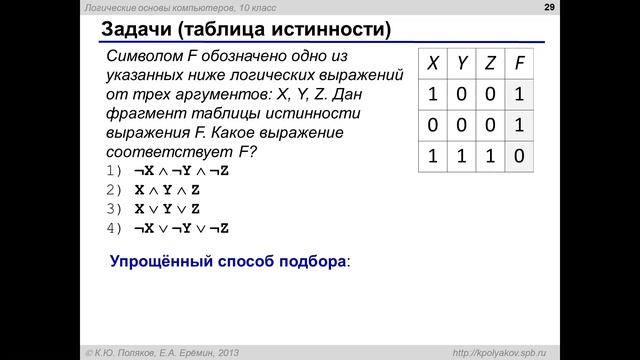 Логика. Задание 2 ЕГЭ смотреть онлайн