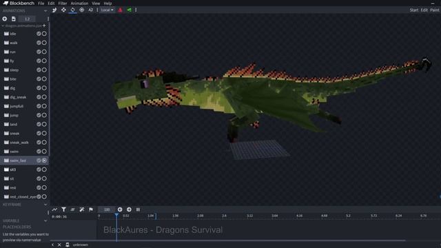 Animations In Dragon Survival